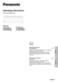 Page 1Français English
F569576 Model No.
Indoor Unit Outdoor Unit
CS-XE9PKUA
CS-XE12PKUACU-XE9PKUA
CU-XE12PKUA
Operating Instructions
Air Conditioner
RFP
Operating Instructions
Air Conditioner2-14
Thank you for purchasing Panasonic Air Conditioner.
Installation instructions attached.
Before operating the unit, read these operating 
instructions thoroughly and keep them for future 
reference.
Instructions d’utilisation
Climatiseur15-27
Merci d’avoir acheté un climatiseur Panasonic.
Instructions d’installation...