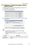 Page 107Operating Instructions
[For assistance, please call: 1-800-272-7033] 107
2.17 Buffering or Transferring Images by Motion 
Detection Signal
The Trigger page allows you to enable image buffer/transfer by E-mail or FTP.
1.Click [Trigger] on the Setup page.
2.Click [No.] to enable buffer/transfer.
3.Check [Enable Image Buffer/Transfer], select [Motion Detection] for trigger, 
and click [Next>]. 
Note
 Click [Delete Buffered Images] to delete this buffered images. 
 Click [Save] to save the settings.
...