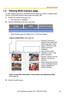 Page 33Operating Instructions
[For assistance, please call: 1-800-272-7033] 33
1.4 Viewing Multi-Camera page
To view multiple cameras on the Multi-Camera page, you need to configure each 
camera on the Multi-Camera Setup page (see page 
128).
1.Access the camera (see page 13).
 The Top page is displayed.
2.Click the [Multi] tab at the top of the page.
 Multi-Camera page can display up to 12 camera images.
3.Close the web browser.
Capture Image Button (See page 22)
Switches cameras to 
display. If you select...