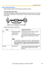 Page 53Operating Instructions
[For assistance, please call: 1-800-272-7033] 53
IPsec Mode Selection
Select transport mode or tunnel mode to access the camera.
Transport Mode (IPv4 Only)
The image is encrypted in the whole way between the camera and your PC. In the 
environment of Windows XP Service Pack 1 or later, transport mode is available 
only in IPv4.
Prepare the following requirements.
ItemSupported Feature
PCOperating System
Web Browser
ISP Service
: Windows XP Service Pack 1 or later
: Internet...