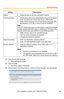 Page 59Operating Instructions
[For assistance, please call: 1-800-272-7033] 59
4.Click [Save] when finished.
 New settings are saved.
5.Click [Cancel].
 The IPsec page is displayed.
6.Check [Use] in the IPsec column, check encoding strength, and click [Save]. 
SettingDescription
Status Check the box to use this encryption method.
Pre-Shared Key It is the key to use in the authentication of communications. 
Enter the same pre-shared key as your VPN router.
 Enter ASCII characters for the host name (see page...