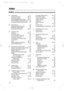 Page 74Index
74
Index!
AAccessories  . . . . . . . . . . . . . . . . . .6, 7
Advanced features  . . . . . . . . . . .50–53
Answering machine  . . . . . . . . . . .40, 41
AUTO ANSWER button/mode  . . .36, 37
AUTO ANSWER setting (Feature #77) . .53
Auto disconnection (Feature #49)  . . .53
BBasic features  . . . . . . . . . . . . . . . . . .49
Broadcast programming list  . . . . . . . .68
Broadcast sending report  . . . . . . . . .35
Broadcast transmission  . . . . . . . .32–35
CCharacter table  . . . . . . . . ....