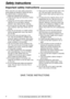 Page 44
Safety instructions
For fax advantage assistance, call 1-800-435-7329.
Important safety instructions!
Safety instructions
When using this unit, basic safety precautions
should always be followed to reduce the risk of
fire, electric shock, or personal injury.
1.Read and understand all instructions.
2.Follow all warnings and instructions marked
on this unit.
3.Unplug this unit from power outlets before
cleaning. Do not use liquid or aerosol
cleaners. Use a damp cloth for cleaning.
4.Do not use this unit...