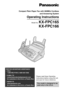 Page 1Please read these Operating
Instructions before using the unit
and save for future reference.
This model is designed to be
used only in the U.S.A.
FOR FAX ADVANTAGE ASSISTANCE: 
– CALL
1-800-HELP-FAX (1-800-435-7329)
– E-MAIL TO
consumerproducts@panasonic.com
for customers in the U.S.A. or Puerto Rico
– REFER TO 
www.panasonic.com
for customers in the U.S.A. or Puerto Rico
Compact Plain Paper Fax with 900MHz Cordless 
and Answering System
Operating Instructions
Model No. KX-FPC165
KX-FPC166 