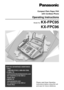 Page 1Please read these Operating
Instructions before using the unit
and save for future reference.
FOR FAX ADVANTAGE ASSISTANCE: 
– CALL
1-800-HELP-FAX (1-800-435-7329)
– E-MAIL TO
consumerproducts@panasonic.com
for customers in the USA or 
Puerto Rico
– REFER TO 
www.panasonic.com
for customers in the USA or 
Puerto Rico
Compact Plain Paper FAX 
with Cordless Phone
Operating Instructions
Model No. KX-FPC95
KX-FPC96 