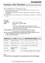 Page 99
Accessories
For fax advantage assistance, call 1-800-435-7329.
Accessory order information!
Model No.
KX-FA53 Replacement film
1 roll – 216 mm x 50 m (8
1⁄2x 164)
ItemSpecifications / Usage
lThe included film roll is 10 meters (321⁄2) long. 
We recommend that you buy full size replacement film – 50 meters (164
) for
continuous use of your unit.
For best results, use genuine Panasonic replacement film Model No. KX-FA53 
or KX-FA55.
lTo install legal size recording paper, use a legal paper tray Model No....