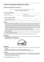 Page 22
Thank you for purchasing a Panasonic fax machine.
Things you should keep a record of
Attach your sales receipt here.
For your future reference
Caution:
LThe Telephone Consumer Protection Act of 1991 makes it unlawful for any person to use a computer 
or other electronic device, including fax machines, to send any message unless such message 
clearly contains in a margin at the top or bottom of each transmitted page or on the first page of the 
transmission, the date and time it is sent and an...