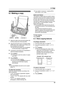 Page 516. Copy
49
6 Copy Copying
6.1 Making a copy
1Adjust the width of the document guides (1) 
to fit the actual size of the document.
2Insert the document (up to 10 pages) FACE 
DOWN (2) until a single beep is heard and 
the unit grasps the document.
LIf the document guides are not adjusted 
to fit the document, re-adjust them.
3If necessary, press {A} or {B} repeatedly to 
select the desired resolution.
4Press {COPY}.
LIf necessary, enter the number of copies 
(up to 30).
5Press {START}.
LThe unit will...