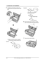 Page 161. Introduction and Installation
14
For Fax Advantage assistance, call 1-800-435-7329.
5Turn the gear of the blue core (1) in the 
direction of the arrow until the ink film is tight 
(2).
LMake sure that the ink film is wrapped 
around the blue core (3) at least once.
6Close the back cover securely by pushing 
down on the notched area at both ends (1).
7Close the front cover securely.
Correct
1
2
Tight 1 turn
3
Incorrect
The ink film is not wrapped 
around the blue core.
Slack/Crease
Reverse
1...