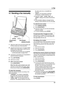 Page 554. Fax
53
4Fax Sen ding Faxe s
4.1 Sending a fax manually
1Adjust the width of the document guides (1) 
to fit the actual size of the document.
2Insert the document (up to 10 pages) FACE 
DOWN until a single beep is heard and the 
unit grasps the document.
LIf the document guides are not adjusted 
to fit the document, re-adjust them.
3If necessary, press {A} or {B} repeatedly to 
select the desired resolution.
4Press {SP-PHONE}.
5Dial the fax number.
6When a fax tone is heard:
Press {FA X / S TA R T}....