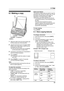 Page 656. Copy
63
6 Copy Copying
6.1 Making a copy
1Adjust the width of the document guides (1) 
to fit the actual size of the document.
2Insert the document (up to 10 pages) FACE 
DOWN until a single beep is heard and the 
unit grasps the document.
LIf the document guides are not adjusted 
to fit the document, re-adjust them.
3If necessary, press {A} or {B} repeatedly to 
select the desired resolution.
4Press {COPY}.
LIf necessary, enter the number of copies 
(up to 30).
5Press {START}, or wait for 15...