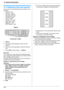 Page 10414. General Information
104
14 G en era l In for m at i on Printe d Repor ts
14.1 Reference lists and reports
You can print out the following lists and reports for your 
reference.
–“Setup List”
–“Tel No. List”
–“Journal Report”
–“Broadcast List”
–“Printer Test”
–“Color Test”
–“Caller ID List”
–“PCL Font List”
–“Address List”
–“FTP Server List”
1{Menu}
2Press {V} or {^} repeatedly to select “Print 
Report”.
3Press {} repeatedly to select the desired 
item.
4Press {Set} to start printing. i {Menu}
Color...