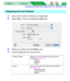 Page 107Setting the PS Printer Driver (Mac OS X 10.1 - Mac OS X 10.2)
Macintosh Macintosh WindowsBasics102
1Open a file to perform printing in your application.
2Select Print... from your application’s File menu.
3Select your printer from the Printer menu.
4Choose categories from pop-up menu.
Displaying the Print Window
Copies & Pages Allows you to set the following general printer 
settings (see page 104).
•Copies
•Collated
• Pages
Layout Allows you to select the following layout options 
(see page 105).
•...