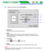 Page 90Setting the Printer Driver (Mac OS 8.5 - Mac OS 9.2)
Macintosh Macintosh WindowsBasics85
3Select your printer from the Format for.
1Format for
Select the printer to specify the printer driver.
2Paper
Selects a different paper size Letter, Legal, A4, B5 (ISO), Executive, A5, A6,
Com9 (Envelope #9), Com10 (Envelope #10), Monarch, DL (International DL) or 
C5 (International C5).
3Orientation
Selects (Portrait) or (Landscape).
4Scale
Enables to reduce or enlarge output on the printed page from 25% to 400%....