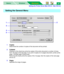 Page 92Setting the Printer Driver (Mac OS 8.5 - Mac OS 9.2)
Macintosh Macintosh WindowsBasics87
1Copies
Determines the number of copies of the document will be printed.
2Collated
Clicking on this check box prints the copies of the entire document a number of times, 
from 1st page to the last page. If you print 3 copies of a 5 pages document, printer prints 
page 1 through page 5 three times.
Removing the check prints the copies of the 1st page, then the copies of the next page 
and so on.
3Pages
Specifies the...