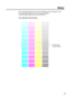 Page 5757
Setup
Color Calibration Page (Example): The current density setting for each color is indicated by the line enclosure on the
Color Calibration Page as shown in the following example.
The factory default setting for each color density is 0.
Current color
density settings 