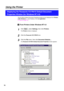 Page 7878
The KX-P8410 Default Document Properties window can be displayed from Printers
under Windows( 
+see A below) or from an application
(
+see B on page 79).
From Printers Under Windows NT 4.0
Click Start  , selectSettings, then clickPrinters.
The Printerswindow is displayed.
Click the Panasonic KX-P8410
icon.
Click the File menu, then click Document Defaults....
The Panasonic KX-P8410 Default Document Propertieswindow appears.
A
2 1
3
Using the Printer
Displaying the Panasonic KX-P8410 Default Document...