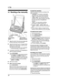 Page 564. Fax
54
4Fax Sen ding Faxe s
4.1 Sending a fax manually
1Adjust the width of the document guides (1) 
to fit the actual size of the document.
2Insert the document (up to 10 pages) FACE 
DOWN until a single beep is heard and the 
unit grasps the document.
LIf the document guides are not adjusted 
to fit the document, re-adjust them.
3If necessary, press {A} or {B} repeatedly to 
select the desired resolution.
4Press {SP-PHONE}.
LAn available line is automatically selected 
and {LINE1} or {LINE2} will...