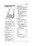 Page 676. Copy
65
6 Copy Copying
6.1 Making a copy
1Adjust the width of the document guides (1) 
to fit the actual size of the document.
2Insert the document (up to 10 pages) FACE 
DOWN until a single beep is heard and the 
unit grasps the document.
LIf the document guides are not adjusted 
to fit the document, re-adjust them.
3If necessary, press {A} or {B} repeatedly to 
select the desired resolution.
4Press {COPY}.
LIf necessary, enter the number of copies 
(up to 30).
5Press {START}, or wait for 15...