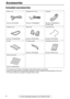 Page 6Accessories
6For Fax Advantage assistance, call 1-800-435-7329.
Initial Preparation
Included accessories 
LIf any items are missing or damaged, check with the place of purchase.
LSave the original carton and packing materials for future shipping and transportation of the unit.
LThe part numbers are subject to change without notice. Power cord ........................... 1
Part No. PFJA1030ZTelephone line cord...............1
Part No. PFJA02B002ZHandset ................................ 1
Part No....