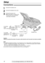 Page 1616
Setup
For fax advantage assistance, call 1-800-435-7329.
Connections!
Connect to “LINE”.
To a single 
telephone line
jack (RJ11C) To a power 
outlet
(120 V, 60 Hz)
Telephone 
line cord Power cord
Power surge
protector(          )
Line surge
protector(         )
Handset cord
1
Connect the handset cord.
2
Connect the telephone line cord.
3
Connect the power cord.
lWhen the power is turned on for
the first time, the unit will print
some basic information.
Note:
lFor additional equipment protection, we...