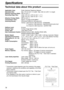 Page 7878
Specifications
Technical data about this product!
Applicable Lines:Public Switched Telephone Network
Document Size:Max. 216 mm (81⁄2) in width / Max. 600 mm (235⁄8) in length
Effective Scanning Width:208 mm (83⁄16)
Recording Paper Size:Letter: 216 mm x 279 mm (81⁄2x 11)
Legal: 216 mm x 356 mm (81⁄2x 14)
Effective Printing Width:208 mm (83⁄16)
Transmission Time*:Approx. 8 s/page (ECM-MMR)**
Scanning Density:Horizontal: 8 pels/mm (203 pels/inch)
Vertical: 3.85 lines/mm (98 lines/inch) –STANDARD
7.7...