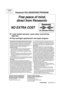 Page 82Free peace of mind,
 direct from Panasonic
NO EXTRA COST 
1-year limited warranty1: parts, labor, and toll-free
 help line
2
Free overnight replacement3 and repair program
FAX ADVANTAGE PROGRAM
PFQX1823ZBCM0303EN1043
KX-FL511
Proof of Purchase
Panasonic FAX ADVANTAGE PROGRAM
Panasonic Consumer Electronics
Company, Division of Matsushita
Electric Corporation of America
One Panasonic Way, 
Secaucus, New Jersey 07094
Panasonic Sales Company,
Division of Matsushita Electric of
Puerto Rico, Inc.
Ave. 65 de...
