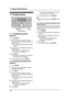 Page 507. Programmable Features
48
7 Progra mma ble  Features Features Summary
7.1 Programming
7.1.1 Programming basic 
features
1Press {MENU}.
2Select the feature you wish to program.
Press {} repeatedly to display the 
desired feature.
LThe current setting of the feature will be 
displayed.
3Press {A} or {B} repeatedly to display the 
desired setting.
LThis step may be slightly different 
depending on the feature.
4Press {SET}.
LThe setting you selected is set, and the 
next feature will be displayed.
5To...