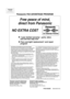 Page 92Free peace of mind,
direct from Panasonic
NO EXTRA COST
1-year limited warranty1: parts, labor,
and toll-free help line
2
Free overnight replacement3and repair
program
FAX ADVANTAGE PROGRAM
PFQX1882ZB     KM0403DH1053
KX-FLB756
Proof of Purchase
Panasonic FAX ADVANTAGE PROGRAM
The Panasonic Fax Advantage Consumer Service Program.Panasonic knows that if your fax machine is not up and running, neither is
your business. That’s why we created the Panasonic Fax Advantage
Program. Included at no extra cost...