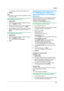 Page 396. Fax
39
LTo program other items, repeat steps 2 to 3.
4{MENU}
Note:
LA hyphen or a space entered in a telephone number 
counts as 2 digits.
6.2.3 Editing a stored item
1
{DIRECTORY}
2Press {V} or {^} repeatedly to display the desired 
item. i {MENU} i {*}
3Edit the name if necessary. For further details, see 
the storing procedure on page 38. i {SET}
4Edit the telephone number if necessary. For further 
details, see the storing procedure on page 38. i 
{SET}
6.2.4 Erasing a stored item
1
{DIRECTORY}...