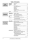 Page 1414For assistance, call 1-800-435-7329.
Table of Contents
Initial
Preparation
Help ButtonHelp function  . . . . . . . . . . . . . . . . . . . . . . . . . . . . . . . . . . . 17
Finding the Location . . . . . . . . . . . . . . . . . . . . . . . . . . . . . . . . . . . . . . . 18
ControlsOverview  . . . . . . . . . . . . . . . . . . . . . . . . . . . . . . . . . . . . . . 20
SetupBefore installation  . . . . . . . . . . . . . . . . . . . . . . . . . . . . . . . 21
Toner cartridge and drum unit  . . . . . ....