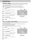 Page 5858
Sending Faxes
1
Press (MENU).
Display:
2
Press (#), then (3)(8).
3
Press (START/SET/COPY).
4
Press  or  to select the desired setting.
5
Press (START/SET/COPY).
6
Press (MENU).
SETUP ITEM [  ]
MODE=AUTOts
HALFTONE MODE
1.SYSTEM SET UP
Half-tone setting!
You can change the setting of the half-tone resolution according to the image to be scanned.
You can choose from the following.
PHOTO:Use this setting when the image to be scanned mainly contains photographs.
AUTO:Use this setting when the image to be...