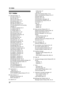 Page 8212. Index
80
12 .  Ind ex
12.1 Index
# #00 Quick Setup: 15
#01 Date and time: 21
#02 Your logo: 22
#03 Your fax number: 23
#04 Sending report: 31, 51
#06 FAX ring setting: 51
#06 TAM ring setting: 35, 51
#10 Recording time for an incoming 
message: 51
#11 Remote operation ID: 51
#13 Dialing mode: 51
#17 Ringer pattern: 51
#22 Journal report: 31, 52
#23 Overseas mode: 52
#25 Delayed transmission: 52
#26 Caller ID list: 52
#31 Distinctive Ring: 38
#32 Ring pattern: 39
#34 Quick scan: 30, 40, 52
#36...