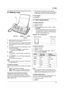 Page 316. Copy
31
6 Copy Copying
6.1 Making a copy
1Adjust the width of the document guides (1) to fit 
the actual size of the document.
2Insert the document (up to 10 pages) FACE DOWN 
until a single beep is heard and the unit grasps the 
document.
3If necessary, press {A} or {B} repeatedly to select 
the desired resolution.
LIf you select “STANDARD”, copying will be 
performed using “FINE” mode.
4{COPY}
LIf necessary, enter the number of copies (up to 
20).
5Press {START}, or the unit will start copying...