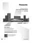 Page 1RQTX0175-2P
Operating Instructions 
Home Theater Audio System 
Model No. SC-HT56
P
If you have any questions contact 1-800-211-PANA (7262)
Dear customer
Thank you for purchasing this product. 
Before  connecting,  operating  or  adjusting  this 
product, please read the instructions completely. 
Please keep this manual for future reference.
A s   a n   E N E R G Y   S T A R  P a r t n e r , 
P a n a s o n i c   h a s   d e t e r m i n e d   t h a t   t h i s 
p r o d u c t   m e e t s   t h e   E N E R G...