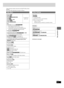 Page 2121
RQT7534
10HBI 10HBI
10HBI
10HBI
Disc operations
Unless otherwise indicated, select items with [8, 9, ;, :] and then
[ENTER].
Items shown differ depending on the type of software.
Main Menu
Program 
Playlist 
Group 
Title 
Track 
Chapter 
Content 
Time
¡ ¡¡ ¡
¡Time Slip (during play) 
To skip forward or backward in time
1. Press [ENTER] to show Time Slip indicator.
2. Press [8, 9] to select the time and press [ENTER].
¡  ¡ ¡  ¡ 
¡ Press and hold [8, 9] to change time faster.
¡ ¡¡ ¡
¡Time Search 
To...