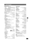 Page 2727
RQT7969
Specifications
Specifications
AMPLIFIER SECTION
RMS Output Power: Dolby Digital Mode
Front Ch 55 W per channel (6 ≠), 1 kHz, 10 % THD
Surround Ch  55 W per channel (6 ≠), 1 kHz, 10 % THD
Center Ch  160 W per channel (6 ≠), 1 kHz, 10 % THD
Subwoofer Ch  220 W per channel (4 ≠), 100 Hz, 10 % THD
Total RMS Dolby Digital mode power  600 W
FTC Output Power: Dolby Digital Mode
Front Ch 35 W per channel (6 ≠), 120 Hz – 20 kHz, 1 % THD
Surround Ch 35 W per channel (6 ≠), 120 Hz – 20 kHz, 1 % THD...