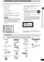 Page 33
RQT7433
IMPORTANT SAFETY INSTRUCTIONS/Accessories
IMPORTANT SAFETY INSTRUCTIONS
Read these operating instructions carefully before using the unit. Follow the safety instructions on the unit and the applicable safety instructions 
listed below. Keep these operating instructions handy for future reference.
1) Read these instructions.
2) Keep these instructions.
3) Heed all warnings.
4) Follow all instructions.
5) Do not use this apparatus near water.
6) Clean only with dry cloth.
7) Do not block any...