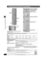 Page 2020
RQT7974
Cambio de los ajustes del reproductor
Cambio de los ajustes del reproductor
≥Los ajustes permanecen intactos aunque usted ponga el aparato 
en el modo de espera.
≥Los elementos subrayados en el siguiente diagrama han sido 
preajustados en la fábrica.
∫Ficha “Disc” (Disco)
§1Se selecciona el idioma original designado en el disco.§2Introduzca un número de código consultando la tabla de la 
contracubierta.
§3Si el idioma seleccionado para “Audio” no está disponible, aparecen 
subtítulos en ese...