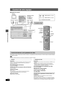 Page 2626
RQT7974
Control de otro equipo
Control de otro equipo
∫Ejemplo de conexión
Puede utilizar el mando a distancia para controlar un televiso r o una grabadora de vídeo de Panasonic. Conecte el equipo consul tando “Ejemplo 
de conexión” ( ➜arriba).
[Nota]
El mando a distancia puede que no funcione correctamente con algunos modelos.
Preparación
Apunte el mando a distancia al aparato y pulse [TV] para encender 
el botón; a continuación, apúntelo al televisor para realizar las 
siguientes operaciones....