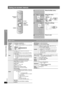 Page 20RQT8582
20
Using on-screen menus
Using on-screen menus
CANCELWOOFERSLEEPSETUP
MODESFC
ZOOM
TEST
REPEAT PL
DISPLAYCH
MODEH.BASSC.FOCUSMUTINGSELECTFLSUBPLAYCDPLAYLISTMENURETURN
ENTER
GROUPQUICKOSD
SKIP
SLOW SEARCH
VOLUME
VOLUME
STOP
1
PAUSEPLAY
2 3
5 6
89 0
10
4
7
DISC
AUXP.AMDVDMUSIC
FM
TVVIDEO
TV
TOPMENUFUNCTIONSDIRECTNAVIGATOR
CH
LEVEL
SURROUNDMUSIC, , , ENTER
FUNCTIONS
CANCEL
PLAY
Numbered buttons
1Show the Main menu.
2Select the menu.
e.g.  [DVD-V]
3Make the settings.e.g. [DVD-V]
4Press to exit....