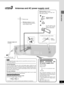 Page 9Simple setup
9
RQT6183
FM ANTAM ANTAC IN~
LOOP ANT
HOLDER
LOOP
EXT75 ΩGND
VOLT ADJ
127 V     110 V     220 V-230 V     240 V
1 21
2
3
Adhesive tape
To household AC outletFM indoor antenna (included)
Fix the other end of the antenna
where reception is best.AM loop antenna (included)
Keep loose antenna cord away from
other wires and cords.
AC power supply cord
(included)
Antennas and AC power supply cordSTEP3
AM loop antenna
holder (included)
To attach to a wall or other surface
Screw
(included)...