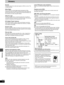 Page 3434
RQT6719
Reference
Glossary
Decoder
A decoder restores the coded audio signals on DVDs to normal. This 
is called decoding.
Dolby Digital
This is a method of coding digital signals developed by Dolby 
Laboratories. Apart from stereo (2-channel) audio, these signals can 
also be multi-channel audio. A large amount of audio information can 
be recorded on one disc using this method.
Dolby Pro Logic
A surround system where a 4-channel audio track is recorded as 
2 channels and then is restored to 4...