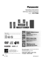 Page 1[_P_] [_PC_]RQTX0094-2P
Operating Instructions
DVD Home Theater Sound System
Model No.SC-PT660
§ For Canada only: The word “Participant” is used in place of the word 
“Partner”.Before connecting, operating or adjusting this product, please read 
the instructions completely.
Please keep this manual for future reference.
If you have any questions contactIn the U.S.A.: 1-800-211-PANA (7262)
In Canada: 1-800-561-5505
Region number
The player plays DVD-Video marked with labels containing the region 
number...