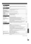 Page 33Troubleshooting guide 
33
RQTX0094
(Continued on next page)
Disc trays
Disc tray(s) cannot open.
“CHGR ERR” is displayed.≥Press [Í] to release the jammed tray(s) as the unit will switch off. Switch it on again and the tray(s) 
will initialize to the previous tray(s) condition. If this still does not fix the problem, please consult the 
dealer.—
Disc operation
It takes time before play starts. 
[MP3]≥Play may take time to begin when an MP3 track has still picture data. Even after the track starts, the...