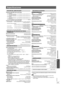 Page 7135
RQTX0275
Especificaciones
Especificaciones
Potencia de salida RMS: Modo Dolby DigitalCanal delantero   125 W por canal (3 ≠), 1 kHz, distorsión armónica total del 10 %
Canal de sonido envolvente   125 W por canal (3 ≠), 1 kHz, distorsión armónica total del 10 %
Canal central  250 W por canal (6 ≠), 1 kHz, distorsión armónica total del 10 %
Canal su bwoofer  
250 W por canal (6 ≠), 100 Hz,distorsión armónica total del 10 %
Potencia total RMS en el modo Dol by Digital  1000 W
Potencia de salida FTC:...