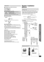 Page 2727
RQTX0210
Getting Started
Playing Discs
Other Operations
Reference
While an iPod is connected
≥ Do not push the Dock for iPod.
≥ Do not push or pull your iPod back and forth with great force.
About recharging the battery
≥ iPod will start recharging regardless of whether this unit is on or off.
≥ “IPOD ¢” will be shown on the main unit’s display during iPod charging 
in main unit standby mode.
≥ Check iPod to see if the battery is fully recharged.
≥ If you are not using iPod for an extended period of...