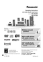 Page 1
RQTX0044-2PPPC 
Operating Instructions
DVD Home Theater Sound System
Model No. SC-PT750
SC-PT753
PX 
Region number
The player plays DVD-Video marked with labels containing the region 
number “1” or “ ALL”.
Example:
§ For Canada only: The word “Participant” is used in place of the word  “Partner”.
Before connecting, operating or adjusting this product, please 
read the instructions completely.
Please keep this manual for future reference.
If you have any questions contact
In the U.S.A.: 1-800-211-PANA...