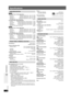 Page 36
RQTX0044
36
Specifications
Specifications
\SC-PT750]
RMS Output Power: Dolby Digital ModeFront Ch  125 W per channel (3 ≠), 1 kHz, 10 % THD
Surround Ch  125 W per channel (3 ≠), 1 kHz, 10 % THD
Center Ch 250 W per channel (6 ≠), 1 kHz, 10 % THD
Subwoofer Ch  250 W per channel (6 ≠), 100 Hz, 10 % THD
Total RMS Dolby Digital mode power  1000 W
FTC Output Power: Dolby Digital Mode
Front Ch 63 W per channel (3  ≠), 120 Hz–20 kHz, 1 % THD
Surround Ch 34
W per channel (3 ≠), 120 Hz–20 kHz, 1 % THDCenter Ch113...