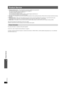 Page 4040
RQTX0105
Product Service
Product Service
1. Damage requiring service—The unit should be serviced by qualified service personnel if:
(a) The AC power supply cord or AC adaptor has been damaged; or
(b) Objects or liquids have gotten into the unit; or
(c) The unit has been exposed to rain; or
(d) The unit does not operate normally or exhibits a marked change in performance; or
(e) The unit has been dropped or the cabinet damaged.
2. Servicing— Do not attempt to service the unit beyond that described in...